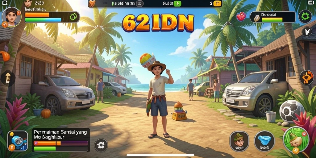 Tampilan gameplay 62IDN yang menghibur dan penuh warna.