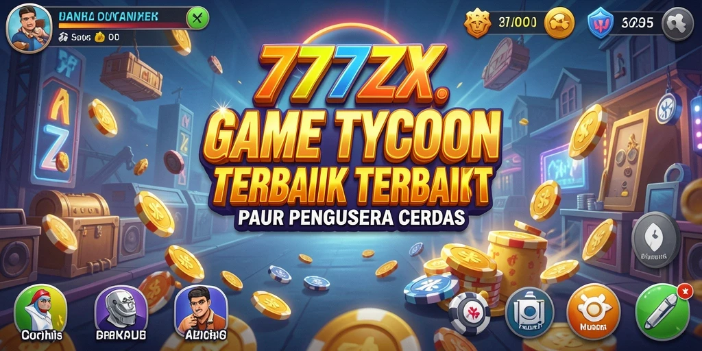Tampilan gameplay menarik dari 777ZX, menunjukkan keseruan membangun kerajaan bisnis.