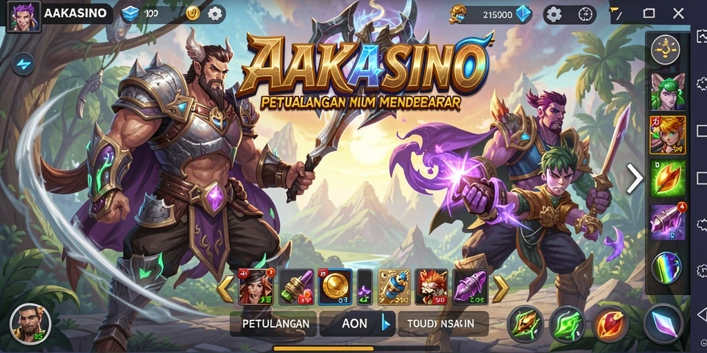 Tampilan gameplay <strong>AAKASINO</strong> yang menakjubkan dan mendalam.