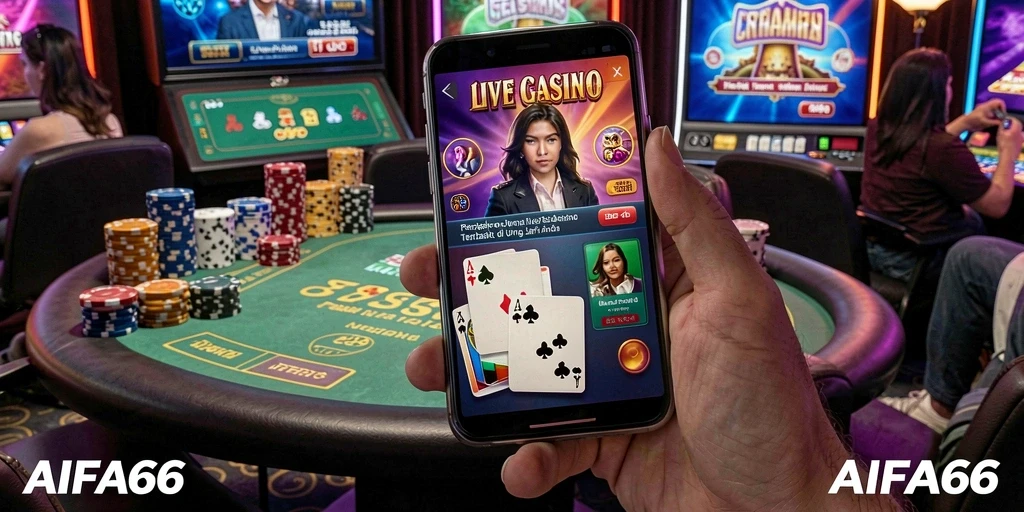 Tampilan gameplay yang mendebarkan dari AIFA66 Live Casino.