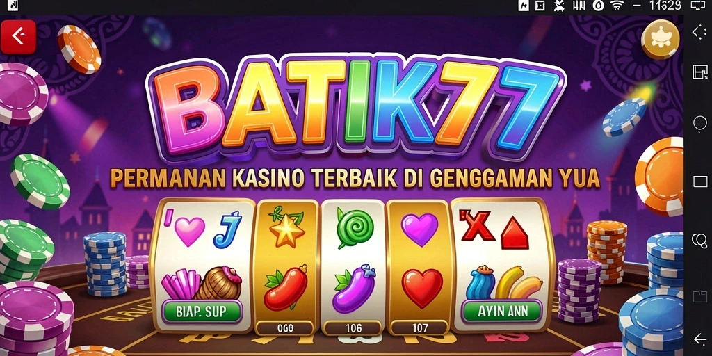 Tampilan gameplay BATIK77 yang mengasyikkan dan interaktif.