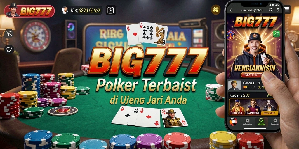 Tampilan menarik dari gameplay poker di BIG777.