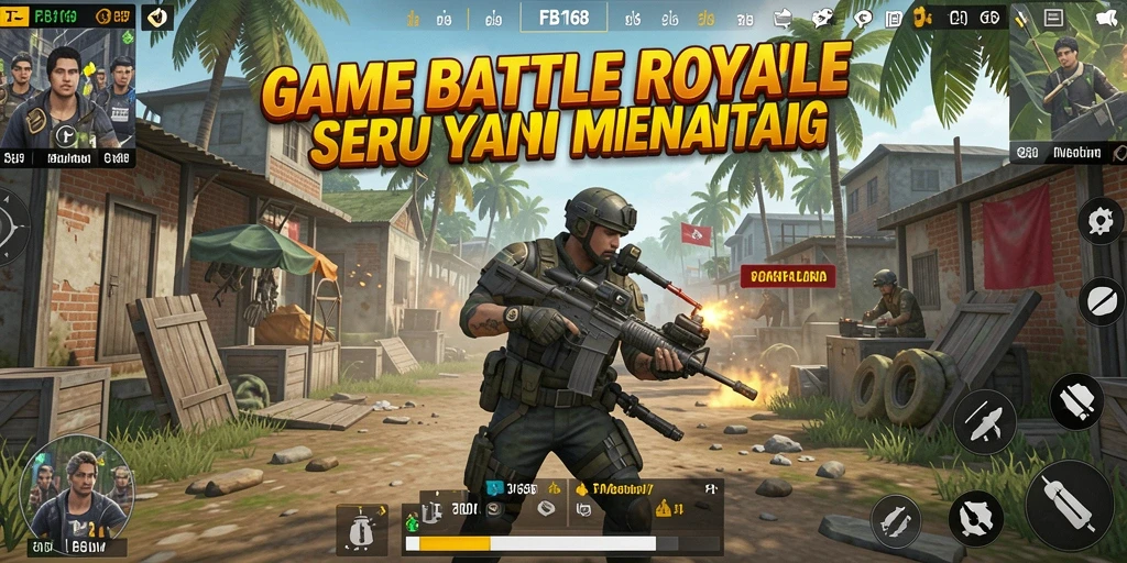 Tampilan gameplay seru di <strong>FB168</strong> dengan berbagai pertempuran mendebarkan.