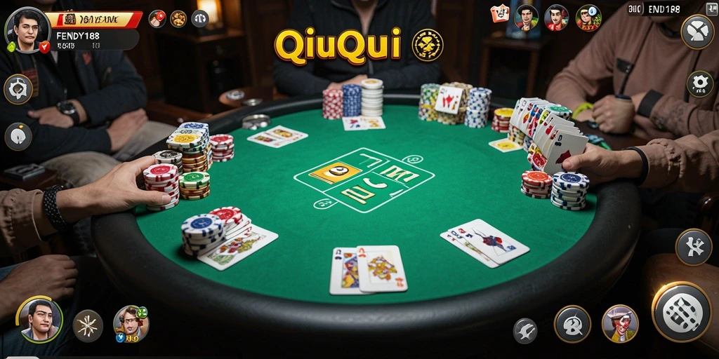 Gameplay QiuQiu seru di FENDY188 dengan teman-teman.
