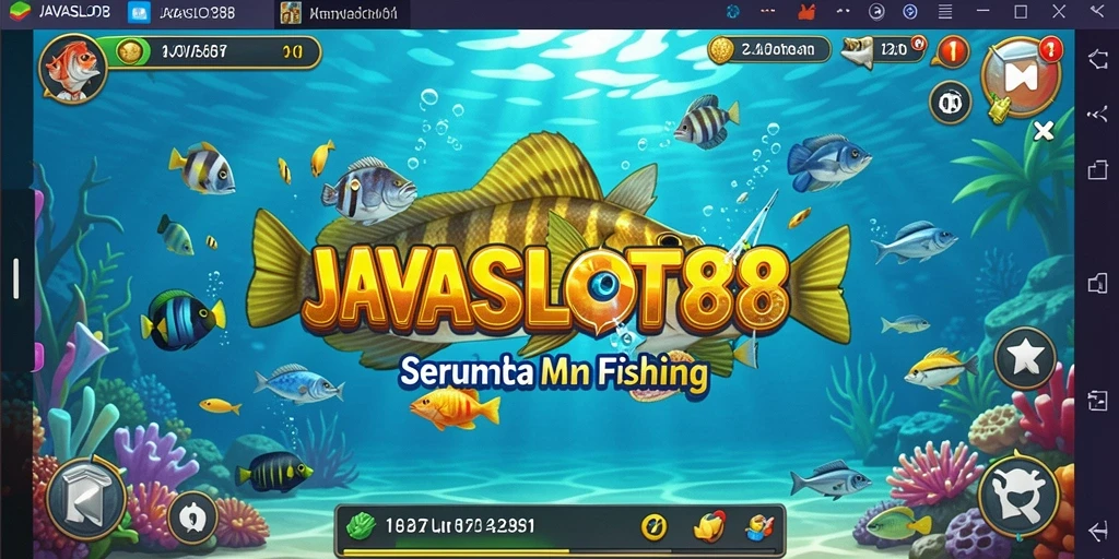 Tampilan gameplay Fishing yang mendebarkan di JAVASLOT88.