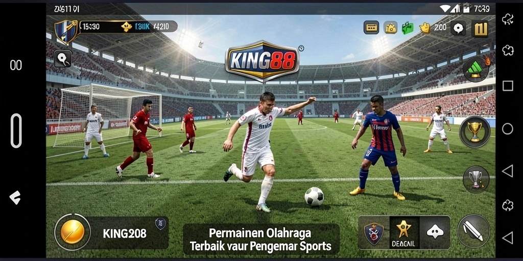 Tampilan gameplay KING88 dengan aksi olahraga yang seru dan dinamis.