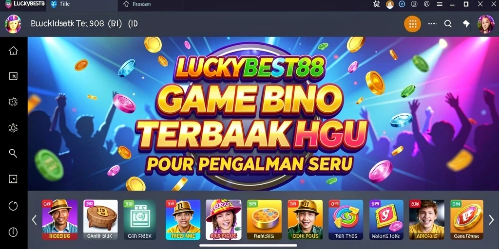 Screenshot LUCKYBEST88 menampilkan pengalaman bermain Bingo yang seru dan interaktif.