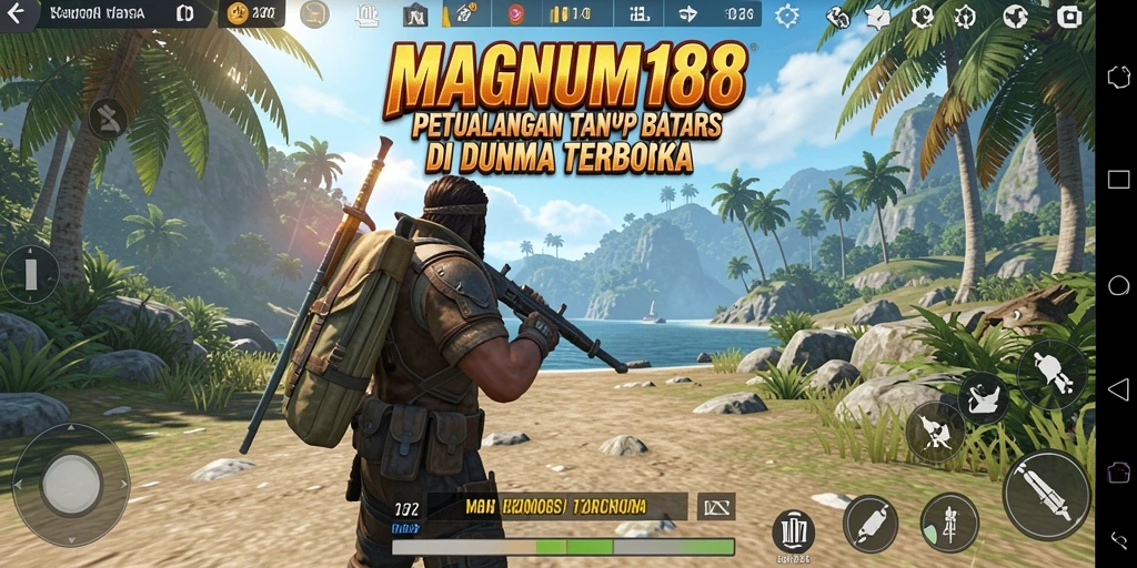 Tangkapan layar menampilkan petualangan seru dalam dunia terbuka MAGNUM188.