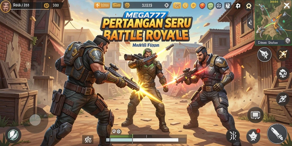 Gameplay intens di MEGA777 dengan pertarungan Battle Royale