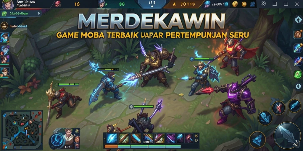 Tampilan gameplay seru dan mendebarkan dari MERDEKAWIN.
