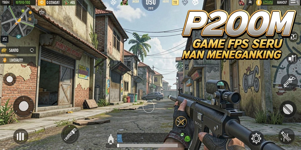 Tangkapan layar mencolok dari gameplay intens P200M.
