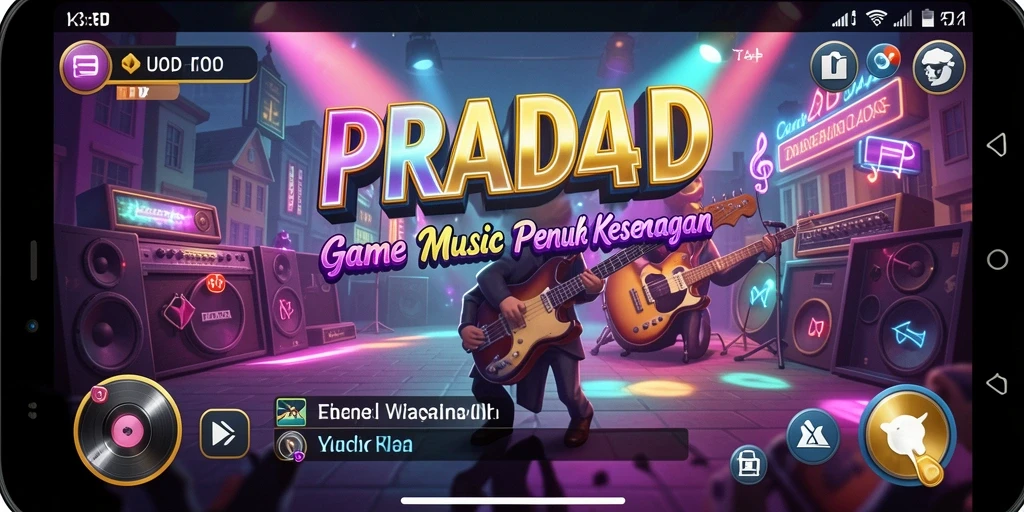 Tampilan gameplay PRADA4D yang penuh warna dan interaktif.