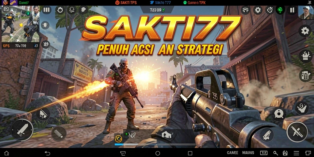 Screenshot gameplay SAKTI77 yang menunjukkan aksi menegangkan di battlefield.