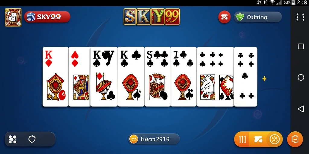 Tampilan gameplay Domino yang menarik dan seru di SKY99.
