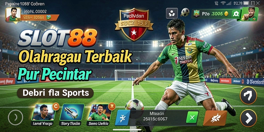 Tangkapan layar utama SLOT88 menunjukkan pemain bersaing dalam permainan olahraga seru.