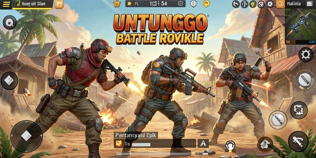 Gameplay mendebarkan di arena UNTUNGGO yang penuh aksi.